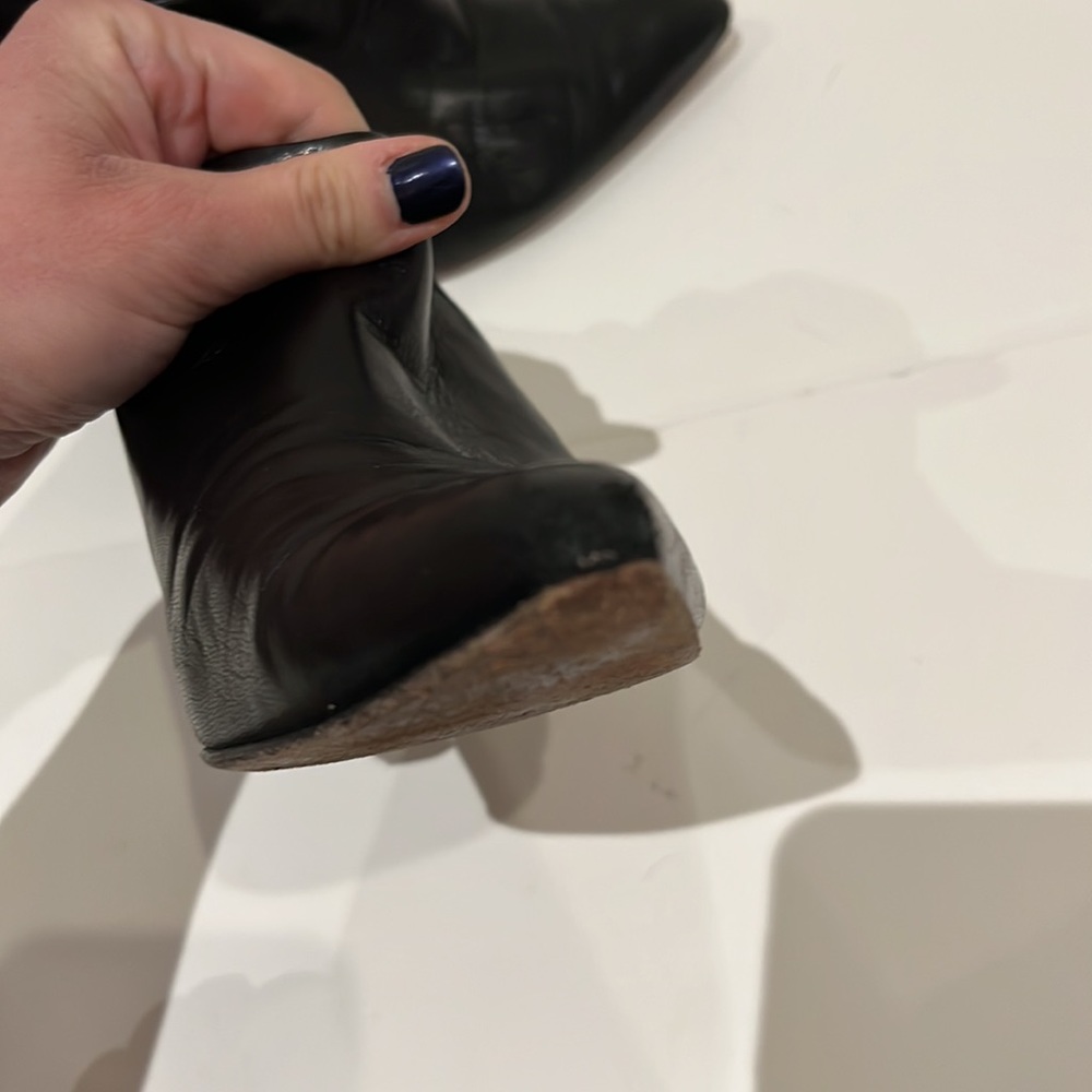 Via Spiga Black Leather Booties - Picture 7 of 12